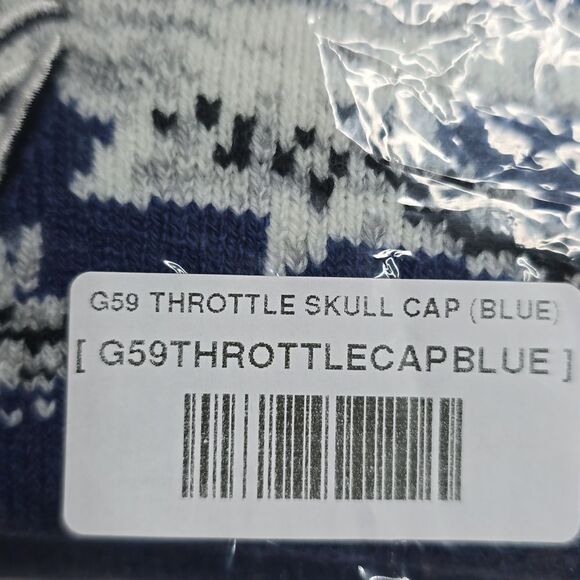 720 NWT G59 Throttle Skull Cap Blue - Picture 5 of 5